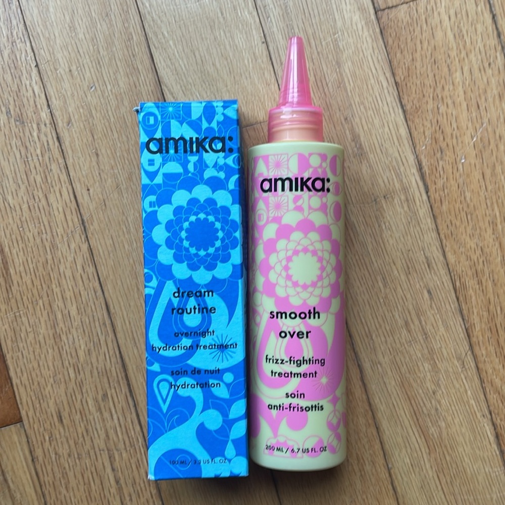 Amika Bundle smooth over 6.7 oz and Dream Routine